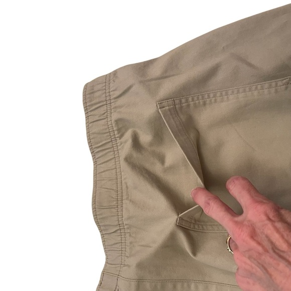 Old Navy High Rise Pulla Utility Pants Pull On Stretch Beige Pants-Size 2X NWT - Picture 7 of 14